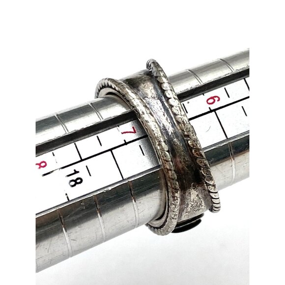 925 Ring Sterling Silver Cabochons Artisan Size 6.5 Band - Picture 10 of 13